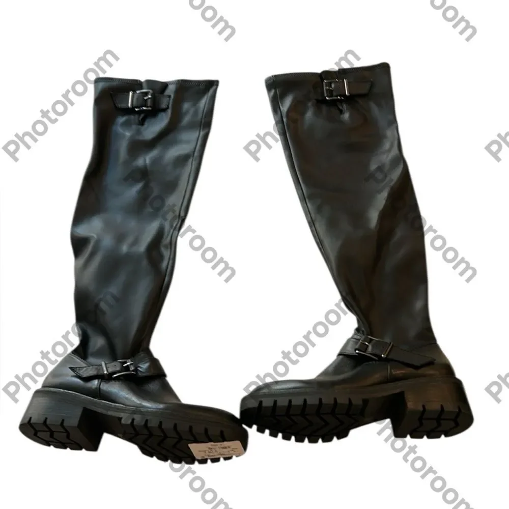 VINCE Camuto Boots April’s Over-The-Knee Boot Lug Sole Stretch, 6.5, NWOT